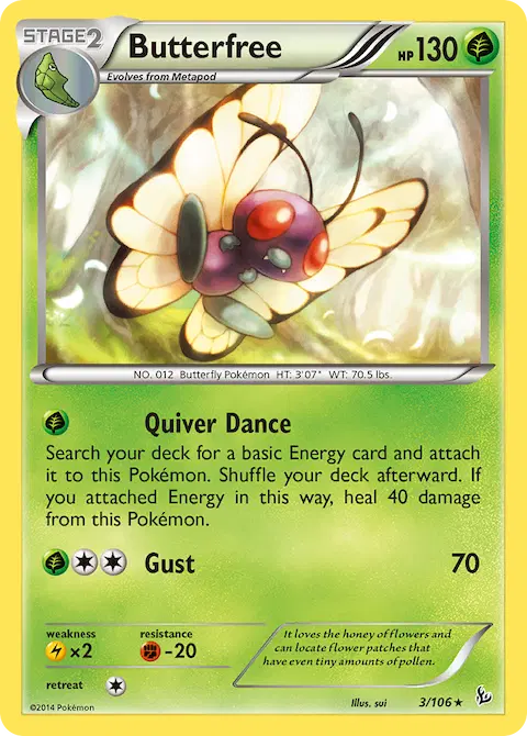 Butterfree, Flashfire 3/106