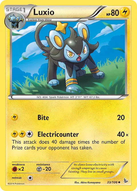 Luxio, Flashfire 33/106