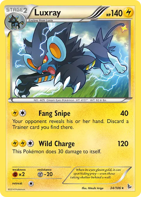 Luxray, Flashfire 34/106