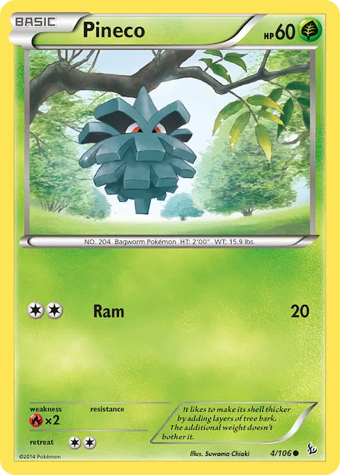 Pineco, Flashfire 4/106