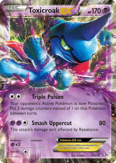 Toxicroak EX, Flashfire 41/106