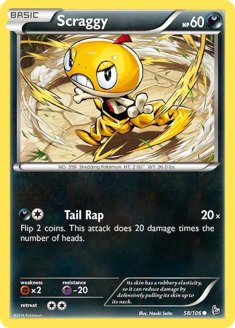 Scraggy, Flashfire 58/106