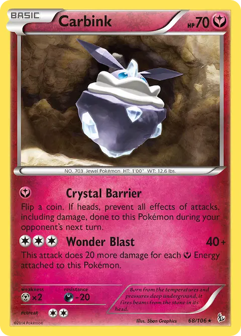 Carbink, Flashfire 68/106