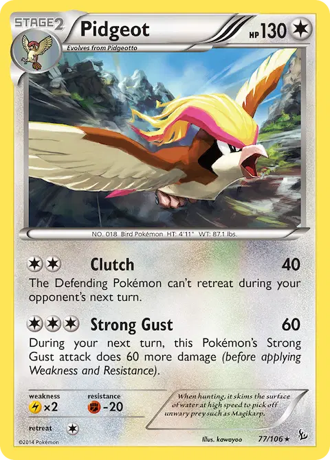 Pidgeot, Flashfire 77/106