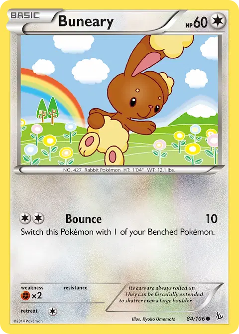 Buneary, Flashfire 84/106
