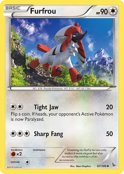Furfrou, Flashfire 87/106