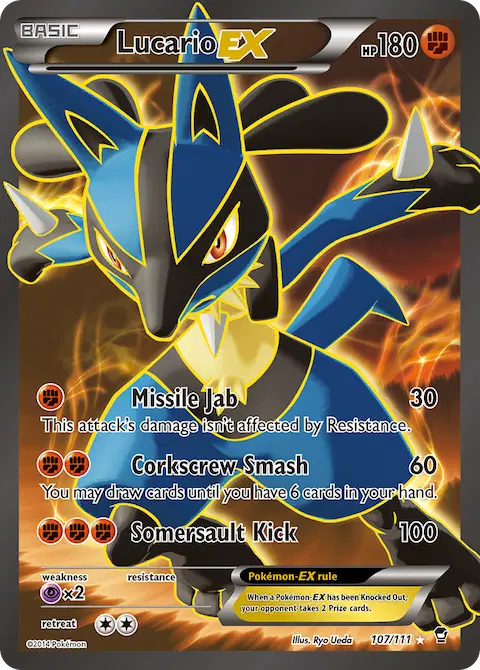 Lucario EX, Furious Fists 107/111