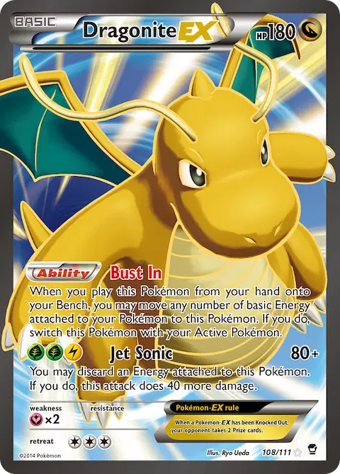 Dragonite EX, Furious Fists 108/111