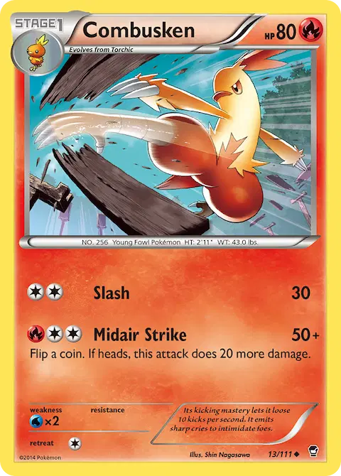 Combusken, Furious Fists 13/111