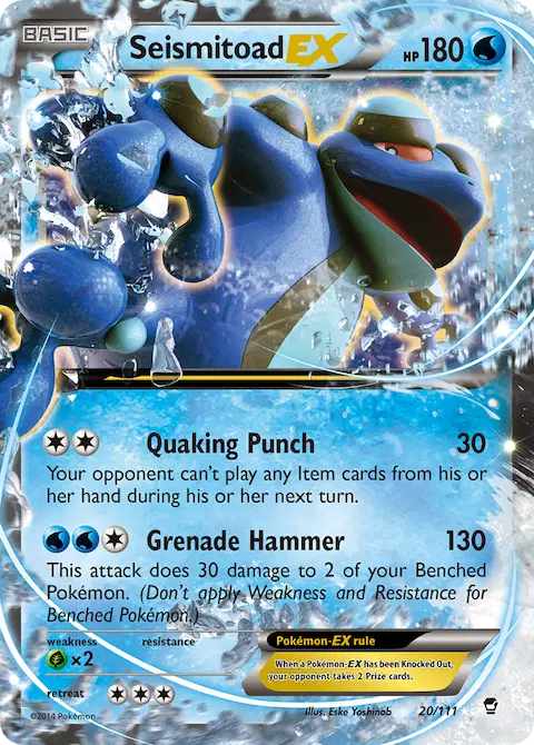 Seismitoad EX, Furious Fists 20/111