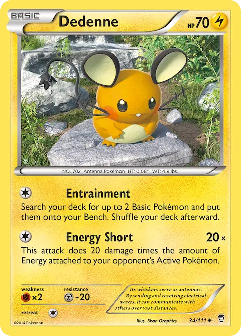 Dedenne, Furious Fists 34/111