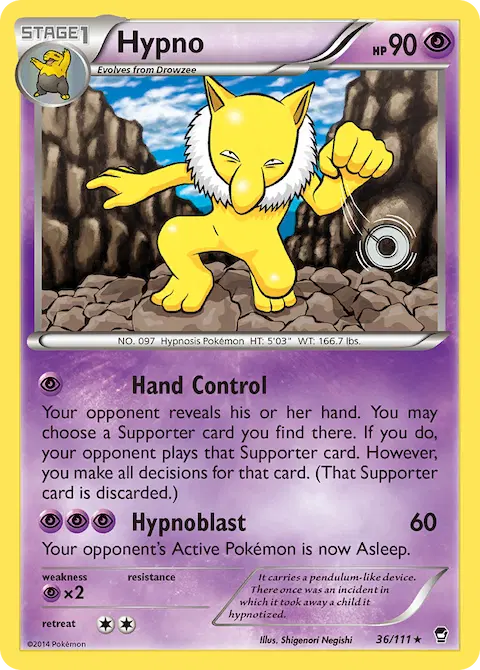 Hypno, Furious Fists 36/111