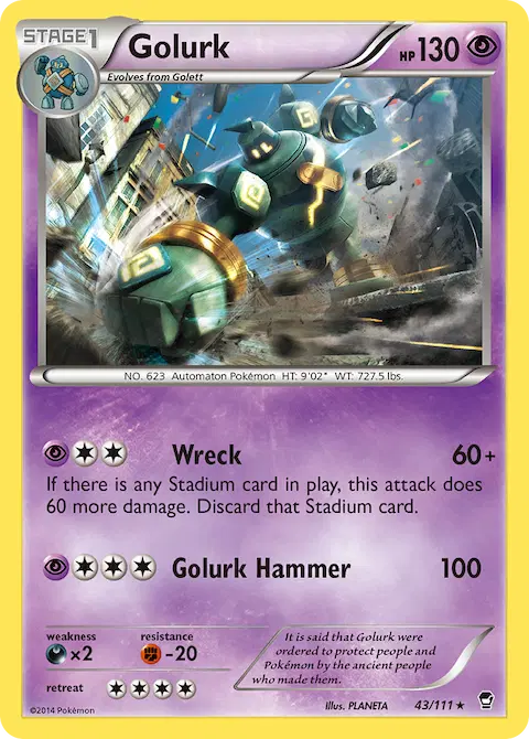 Golurk, Furious Fists 43/111