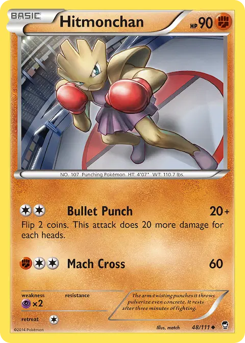 Hitmonchan, Furious Fists 48/111