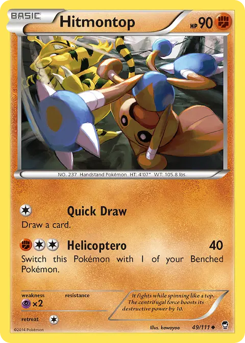 Hitmontop, Furious Fists 49/111