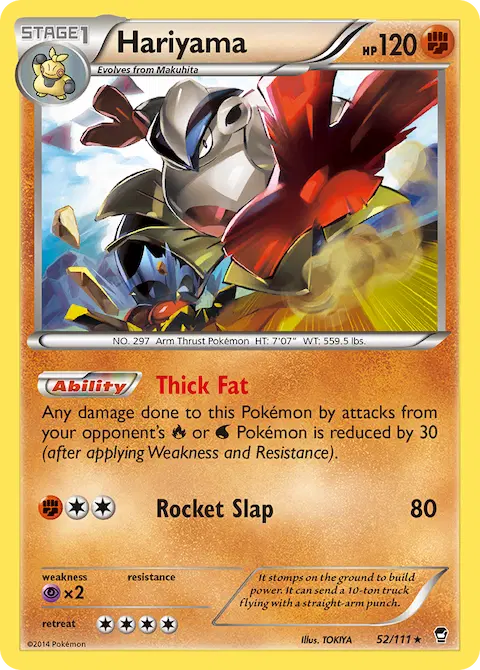 Hariyama, Furious Fists 52/111