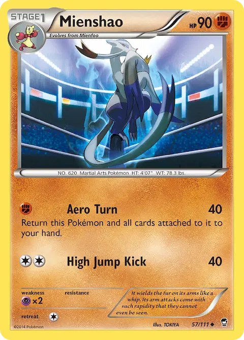 Mienshao, Furious Fists 57/111