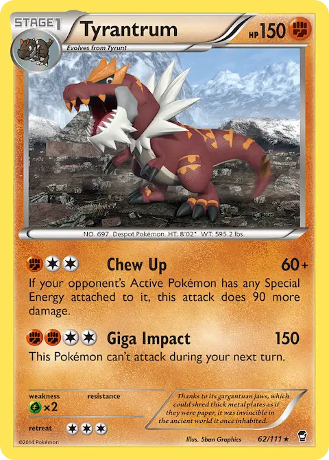 Tyrantrum, Furious Fists 62/111