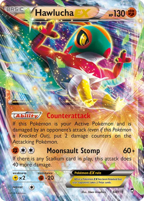 Hawlucha EX, Furious Fists 64/111