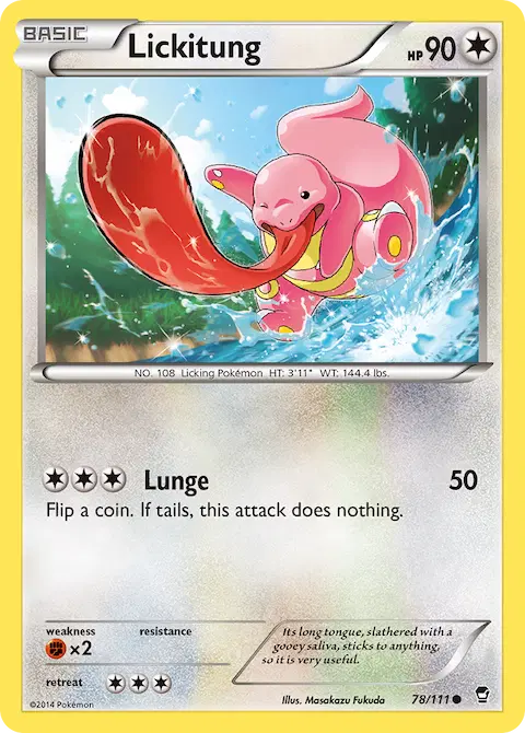 Lickitung, Furious Fists 78/111