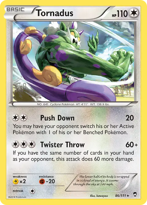 Tornadus, Furious Fists 86/111