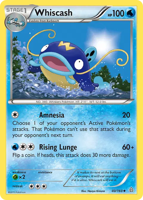 Whiscash, Primal Clash 40/160