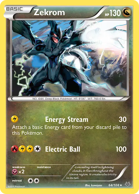 Zekrom, Roaring Skies 64/108