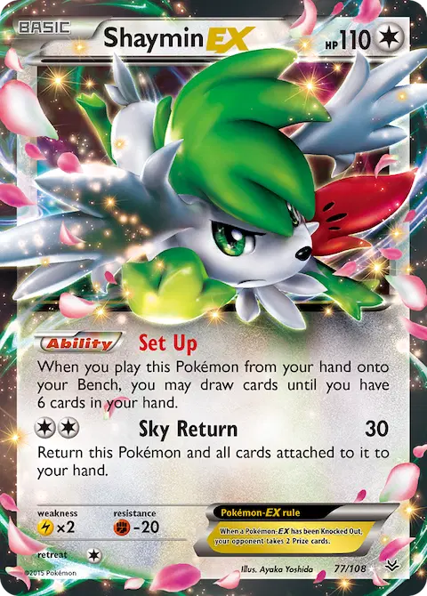 Shaymin EX, Roaring Skies 77/108