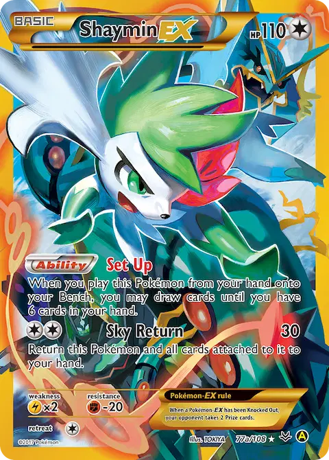Shaymin EX, Roaring Skies 77a