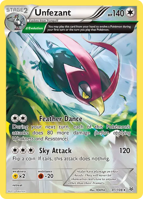 Unfezant, Roaring Skies 81/108