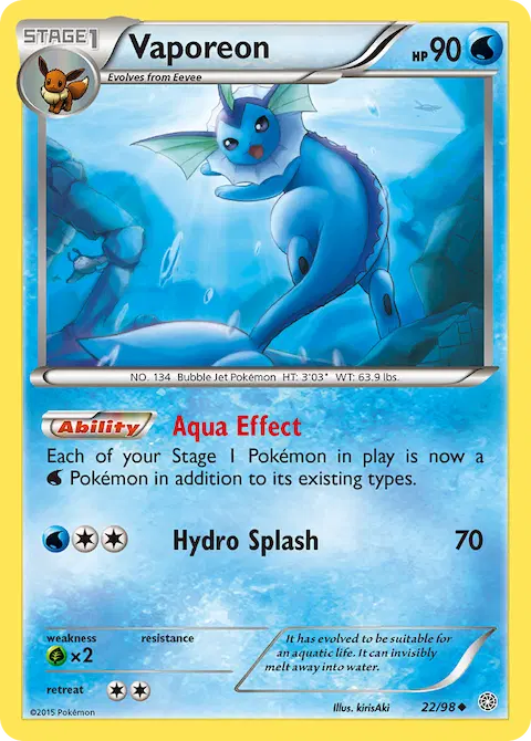 Vaporeon, Ancient Origins 22/98