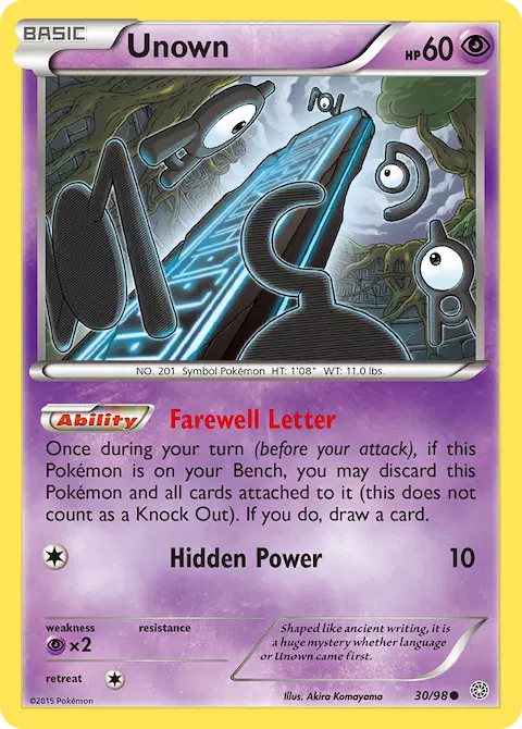 Unown, Ancient Origins 30/98