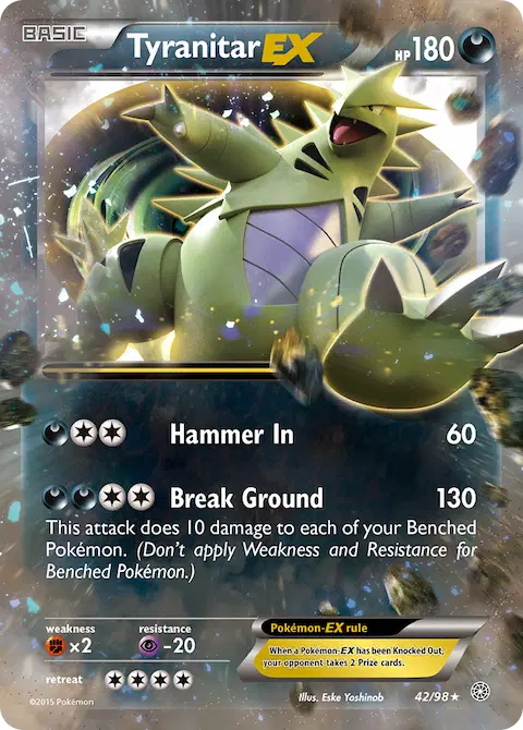 Tyranitar EX, Ancient Origins 42/98