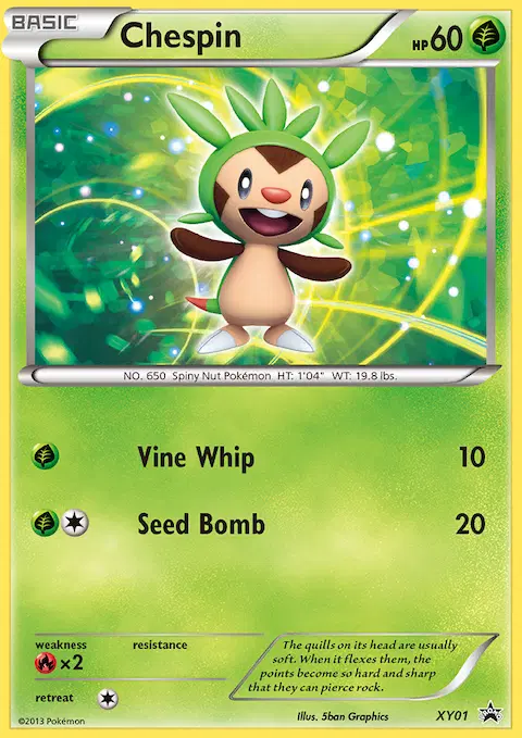 Chespin, XY Black Star Promos XY01
