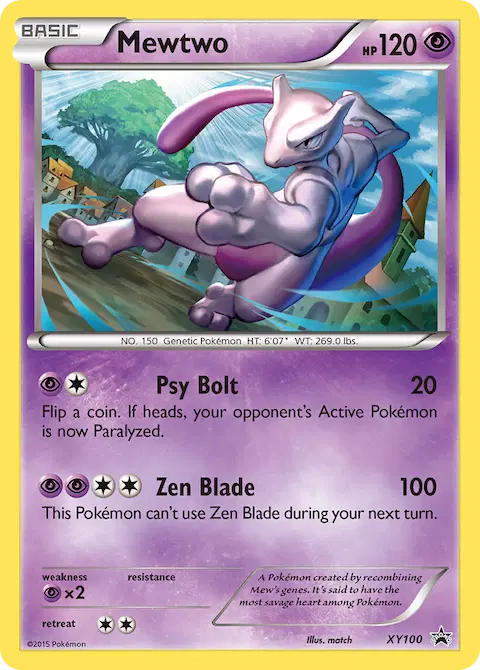 Mewtwo, XY Black Star Promos XY100