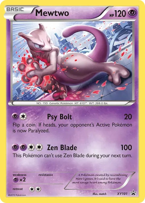 Mewtwo, XY Black Star Promos XY101