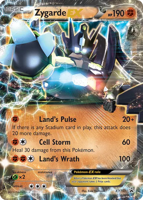 Zygarde EX, XY Black Star Promos XY151