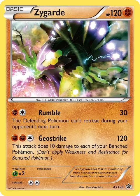 Zygarde, XY Black Star Promos XY152