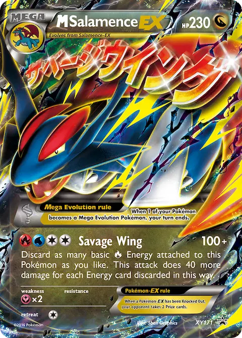 M Salamence-EX, XY Black Star Promos XY171