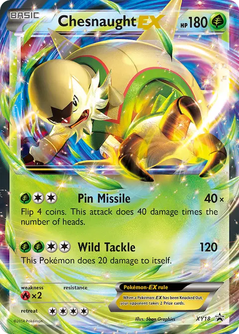 Chesnaught EX, XY Black Star Promos XY18