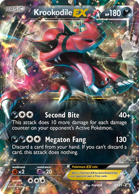 Krookodile EX, XY Black Star Promos XY25