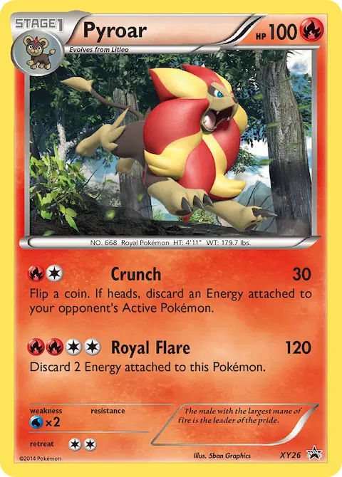 Pyroar, XY Black Star Promos XY26