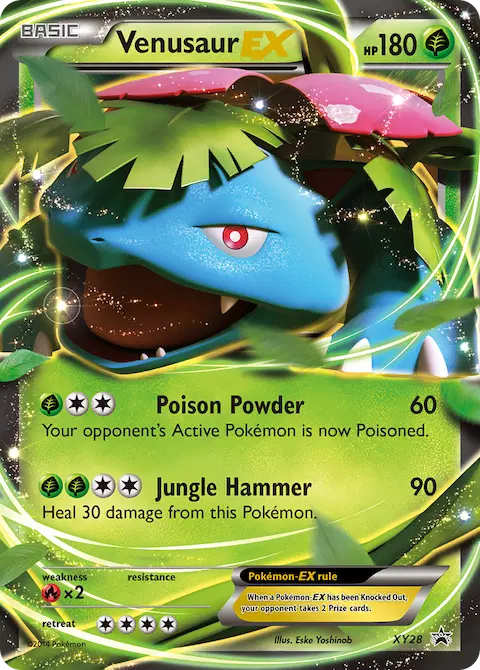 Venusaur EX, XY Black Star Promos XY28
