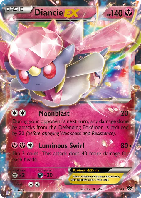 Diancie EX, XY Black Star Promos XY43
