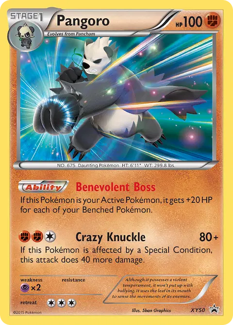 Pangoro, XY Black Star Promos XY50
