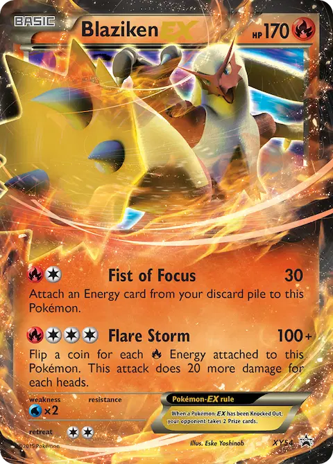 Blaziken EX, XY Black Star Promos XY54