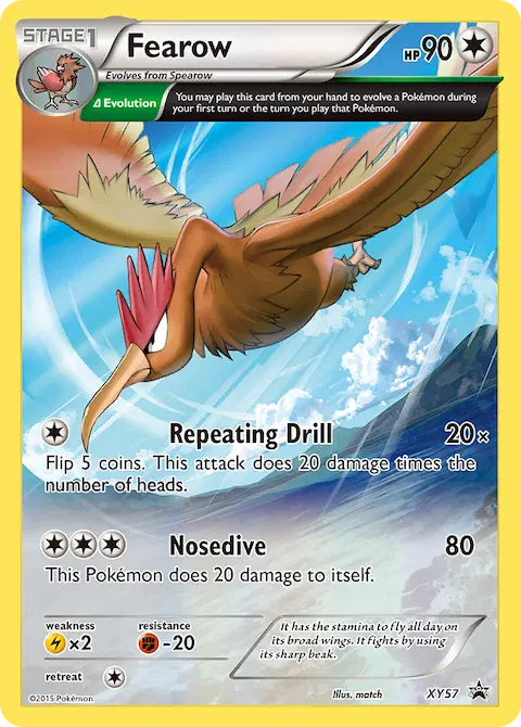 Fearow, XY Black Star Promos XY57