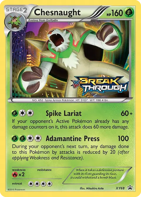 Chesnaught, XY Black Star Promos XY68