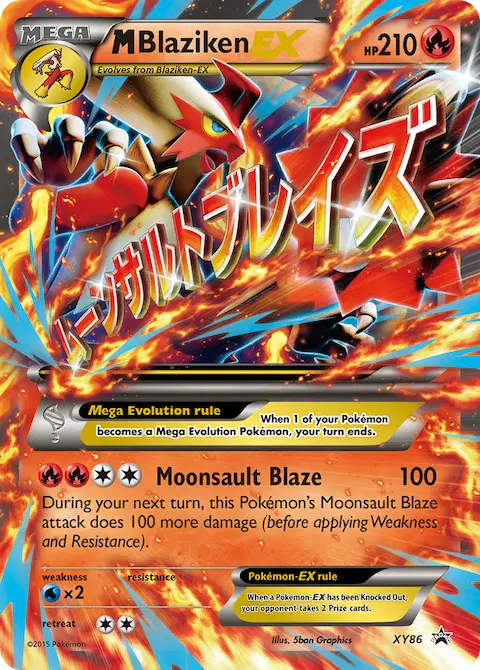 M Blaziken EX, XY Black Star Promos XY86