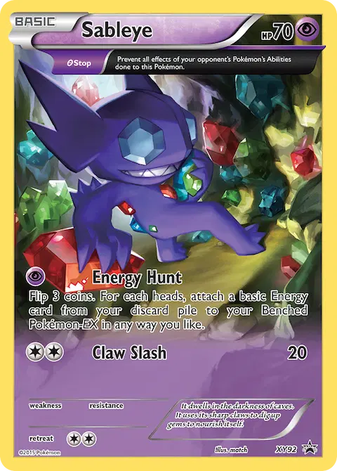 Sableye, XY Black Star Promos XY92
